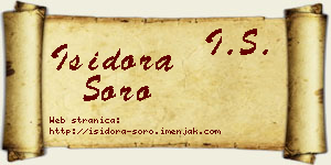 Isidora Soro vizit kartica